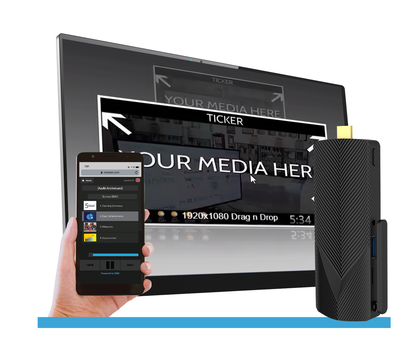 S.A.M Stick-Digital Signage Solution